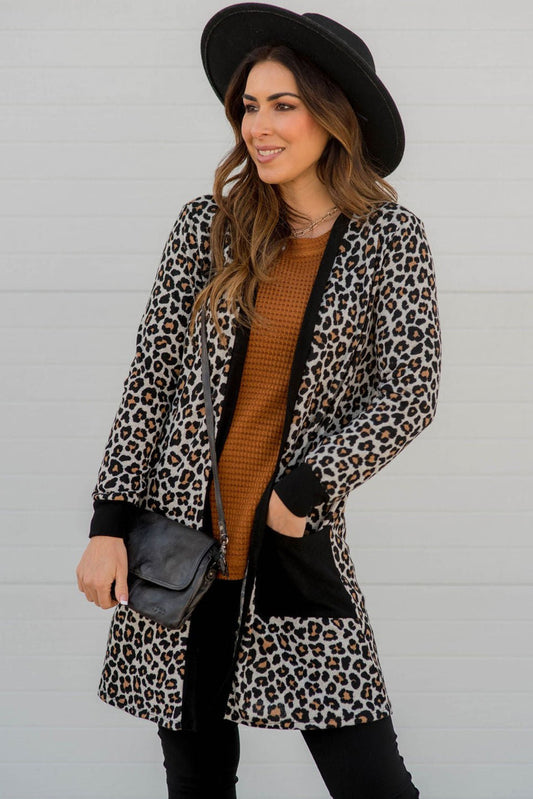 Leopard Black Sweater - Composure Boutique