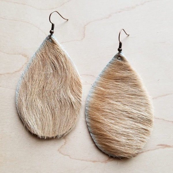 Leather Teardrop Earrings - Composure Boutique