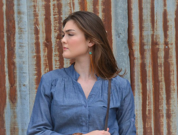 Turquoise Drop Earrings - Composure Boutique