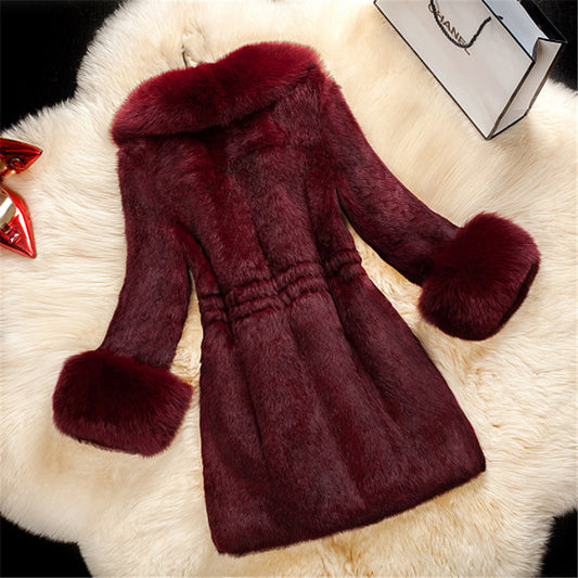 Plus Size Fur Oversized Coat