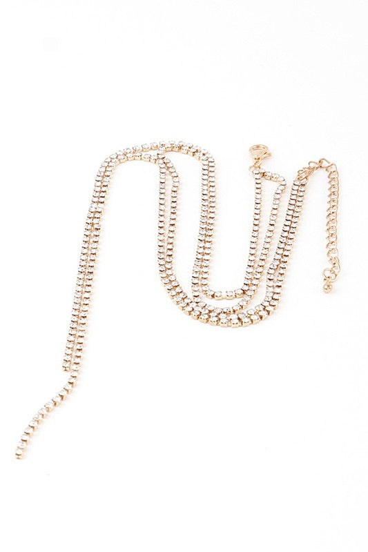 Rhinestone Lace Necklace (Style 2) - Composure Boutique