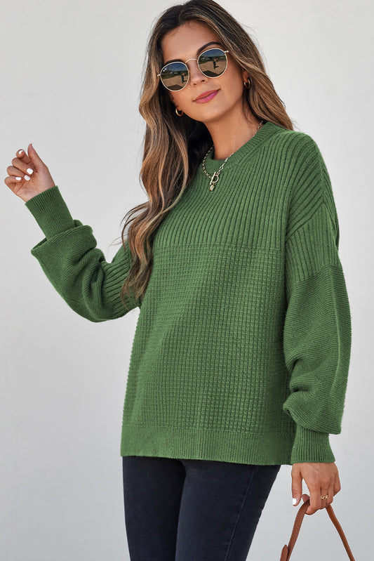 Knit Green Sweater (Plus available) - Composure Boutique