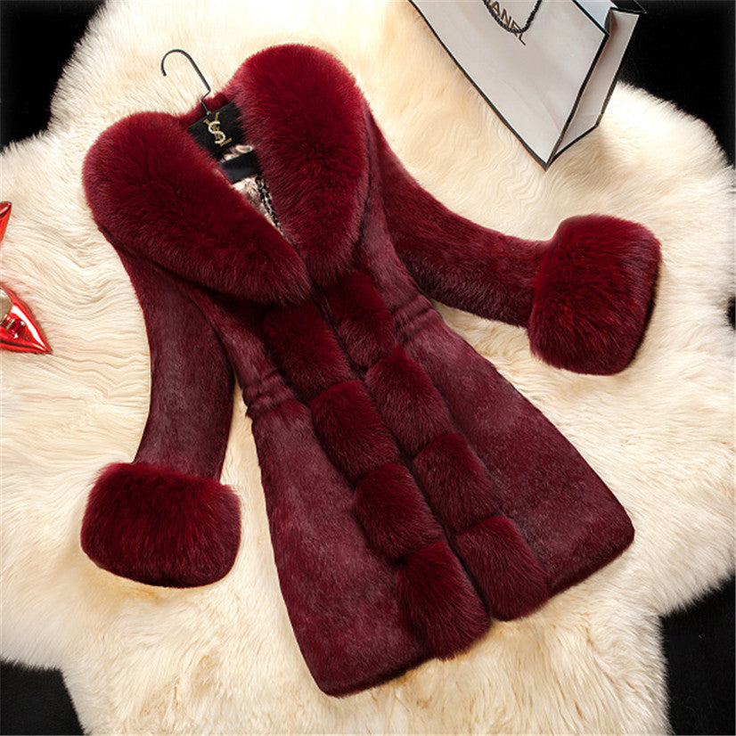 Plus Size Fur Oversized Coat