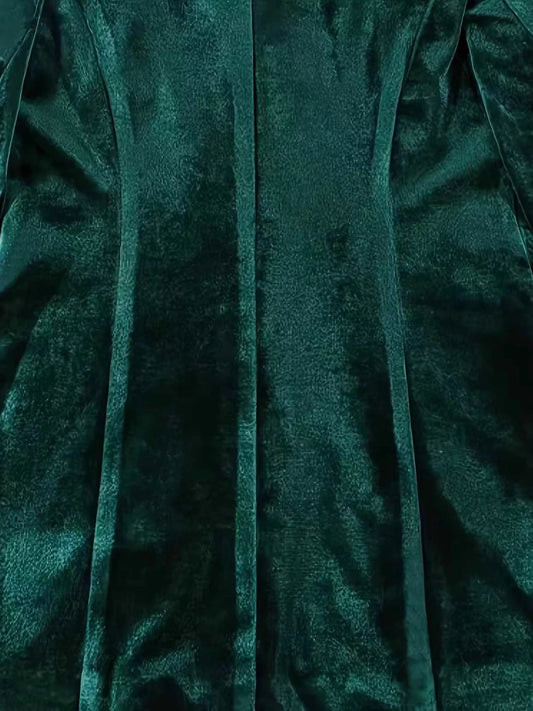 Velvet Rose Embellished One Button Blazer (Plus available) - Composure Boutique