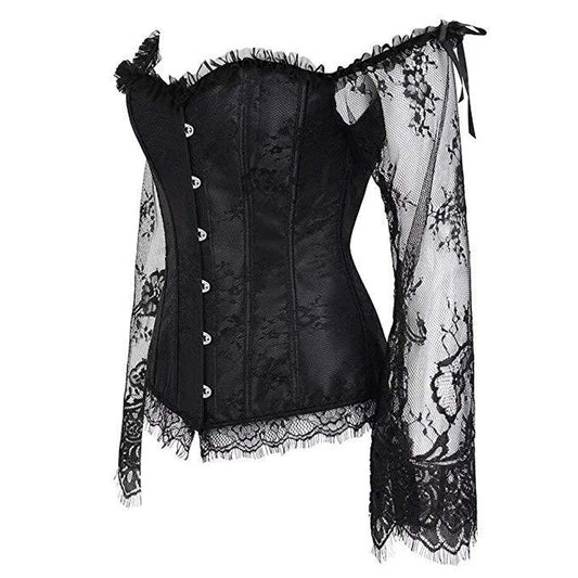 Plus Size Corset Lace Top