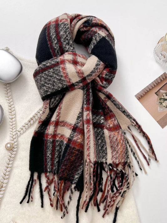 Warm Plaid Winter Scarf - Composure Boutique
