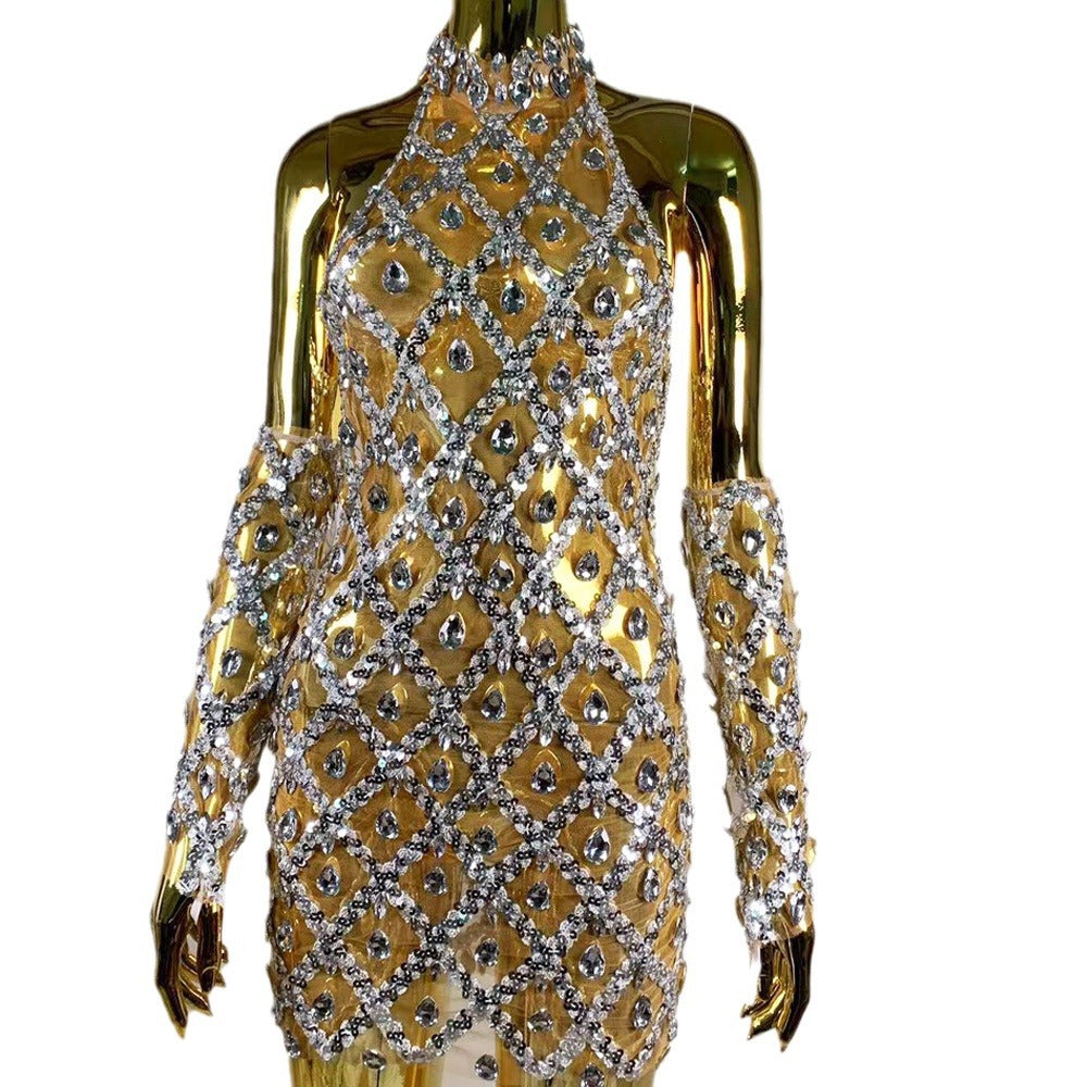 Sequin Rhinestone Dress