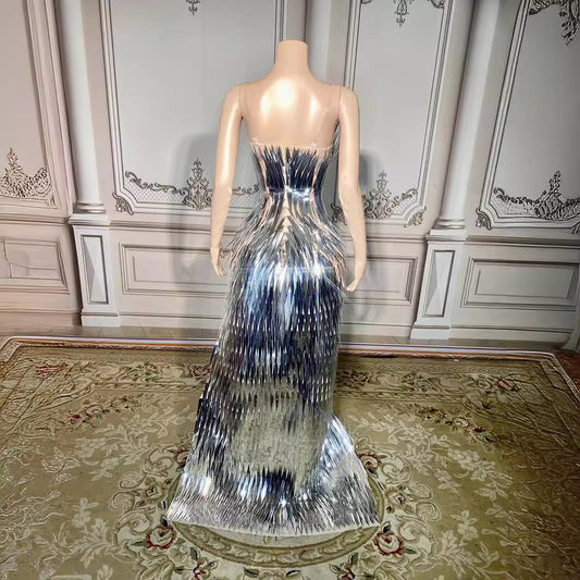 Plus Size Sequin Evening Gown