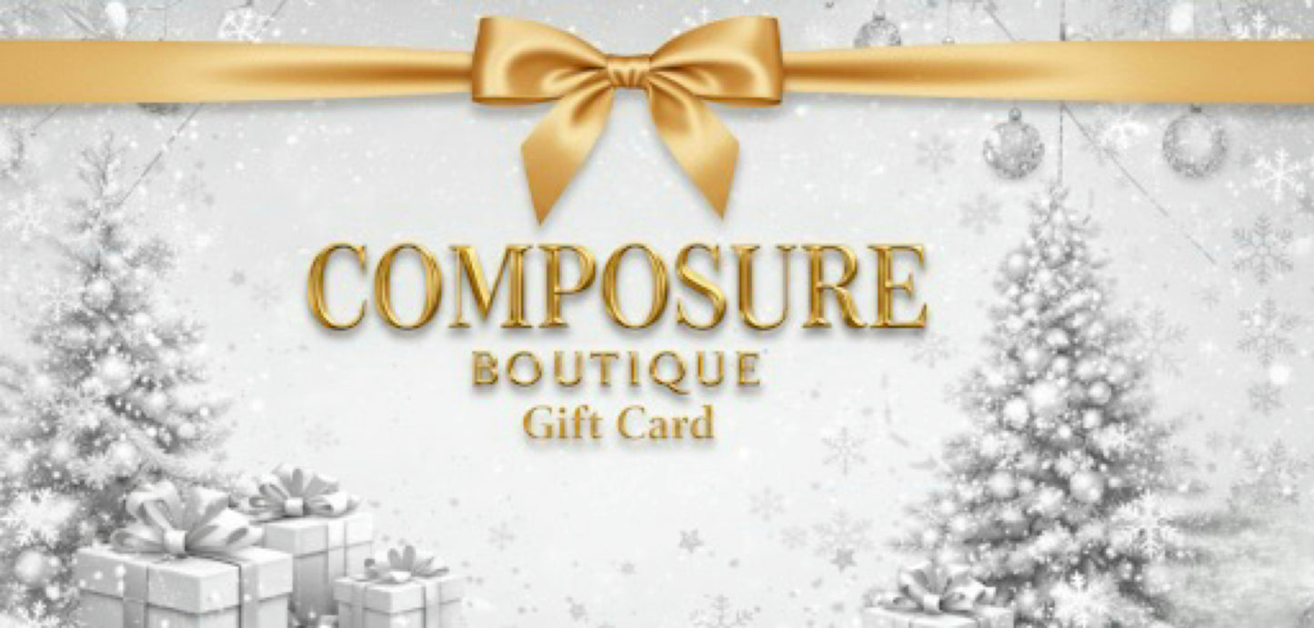 Silver Christmas Gift Card