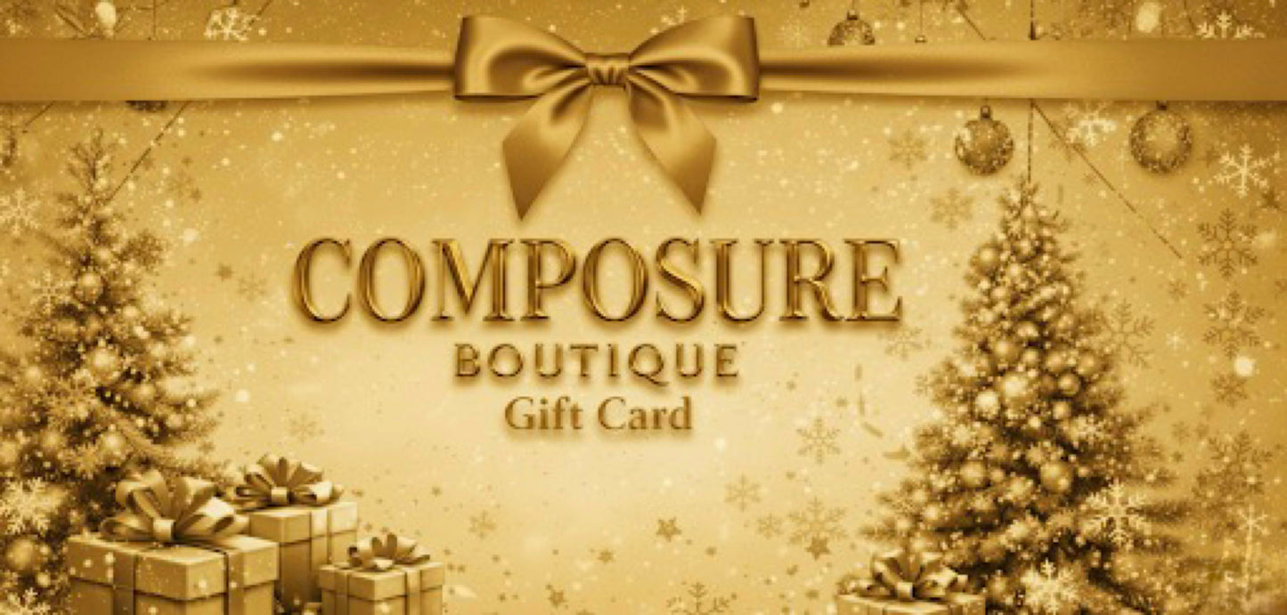 Gold Christmas Gift Card