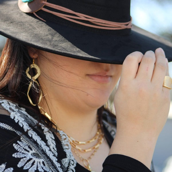 Hoop Gold Earrings (Style 4) - Composure Boutique