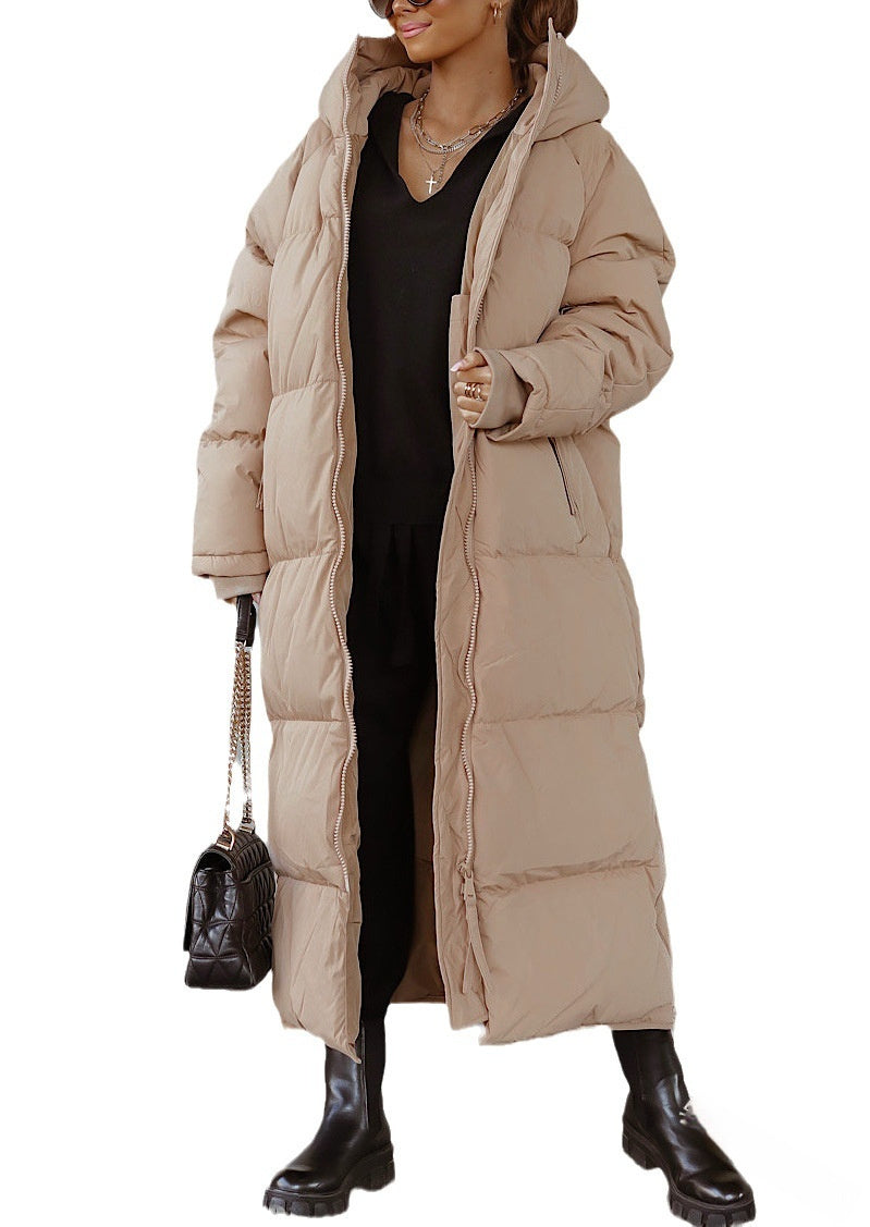 Plus Size Hooded Coat