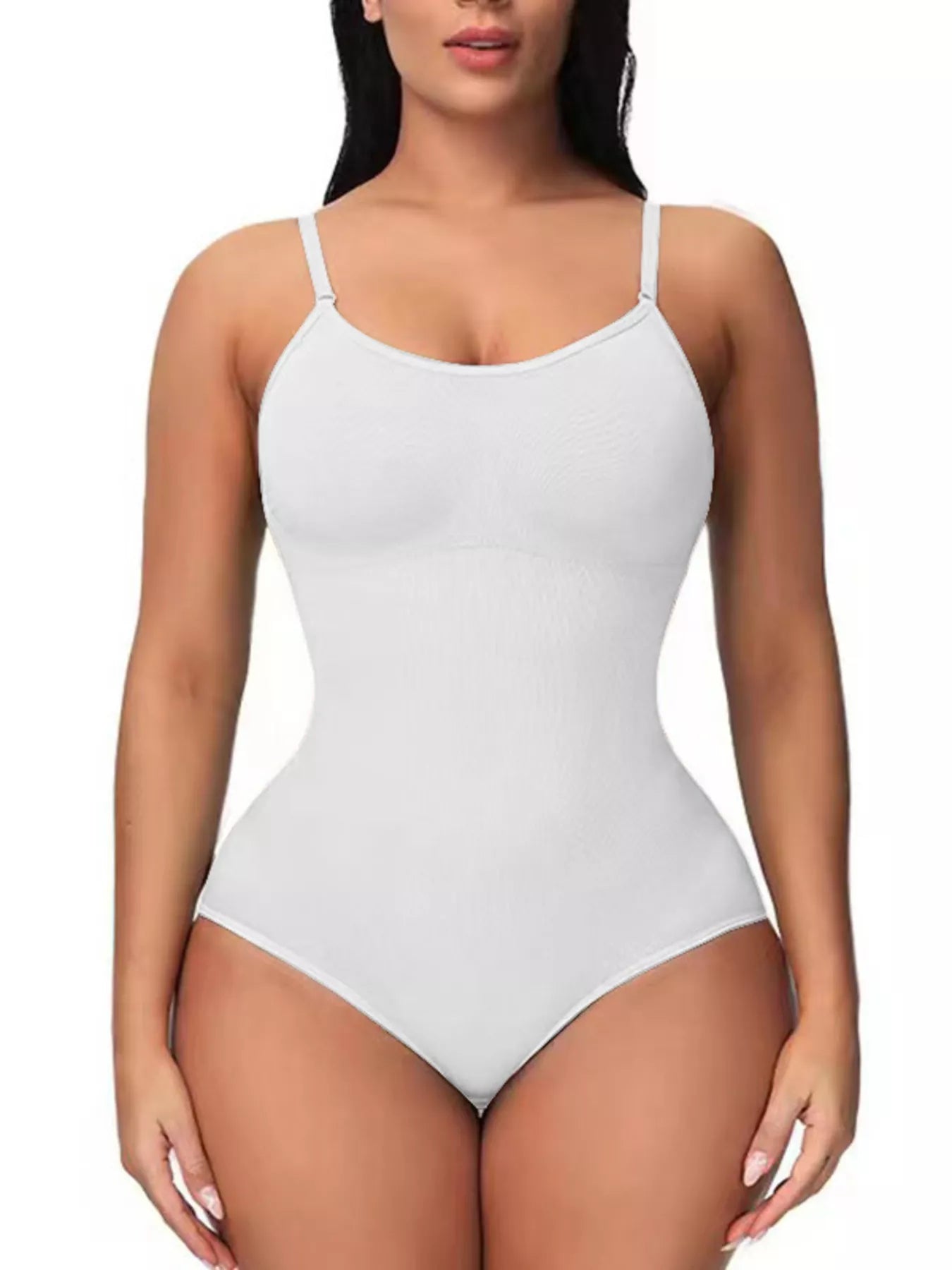 Full Size Seamless Scoop Neck Shaping Bodysuit (Plus available) (Style 8) - Composure Boutique