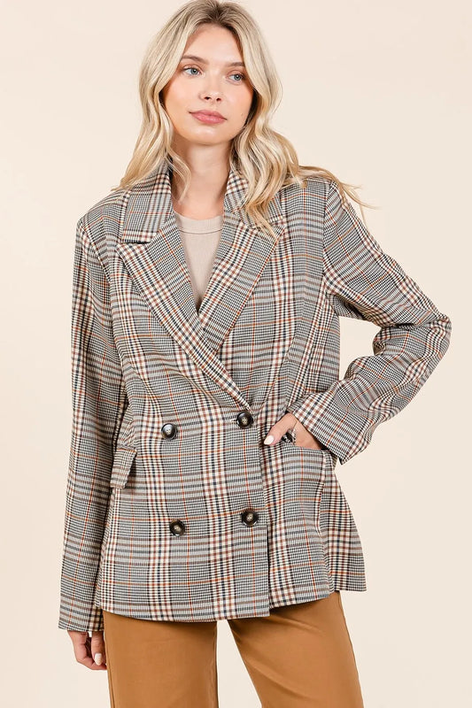 Plaid Blazer - Composure Boutique