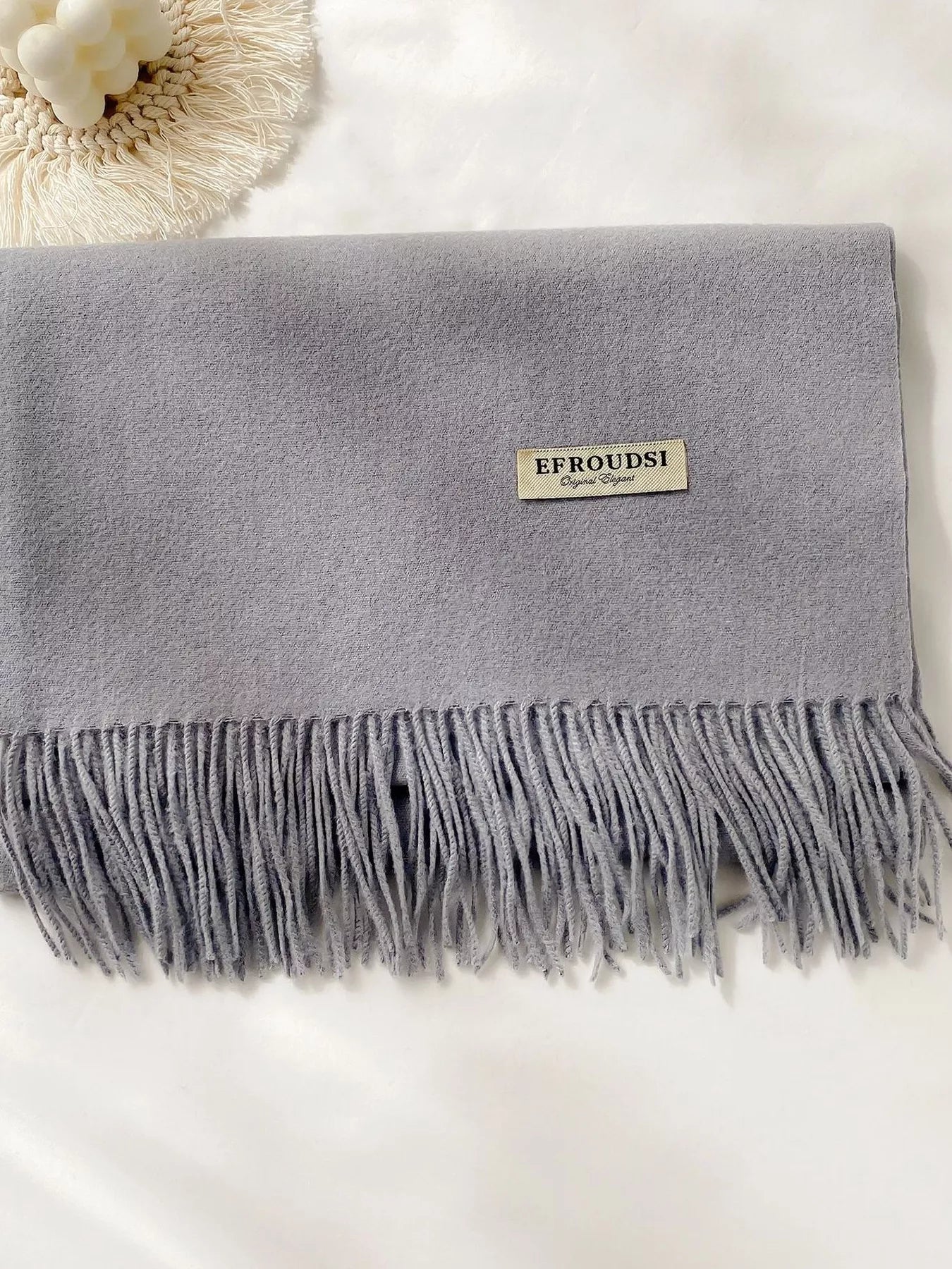 Fringe Solid Color Scarf (Style 8) - Composure Boutique