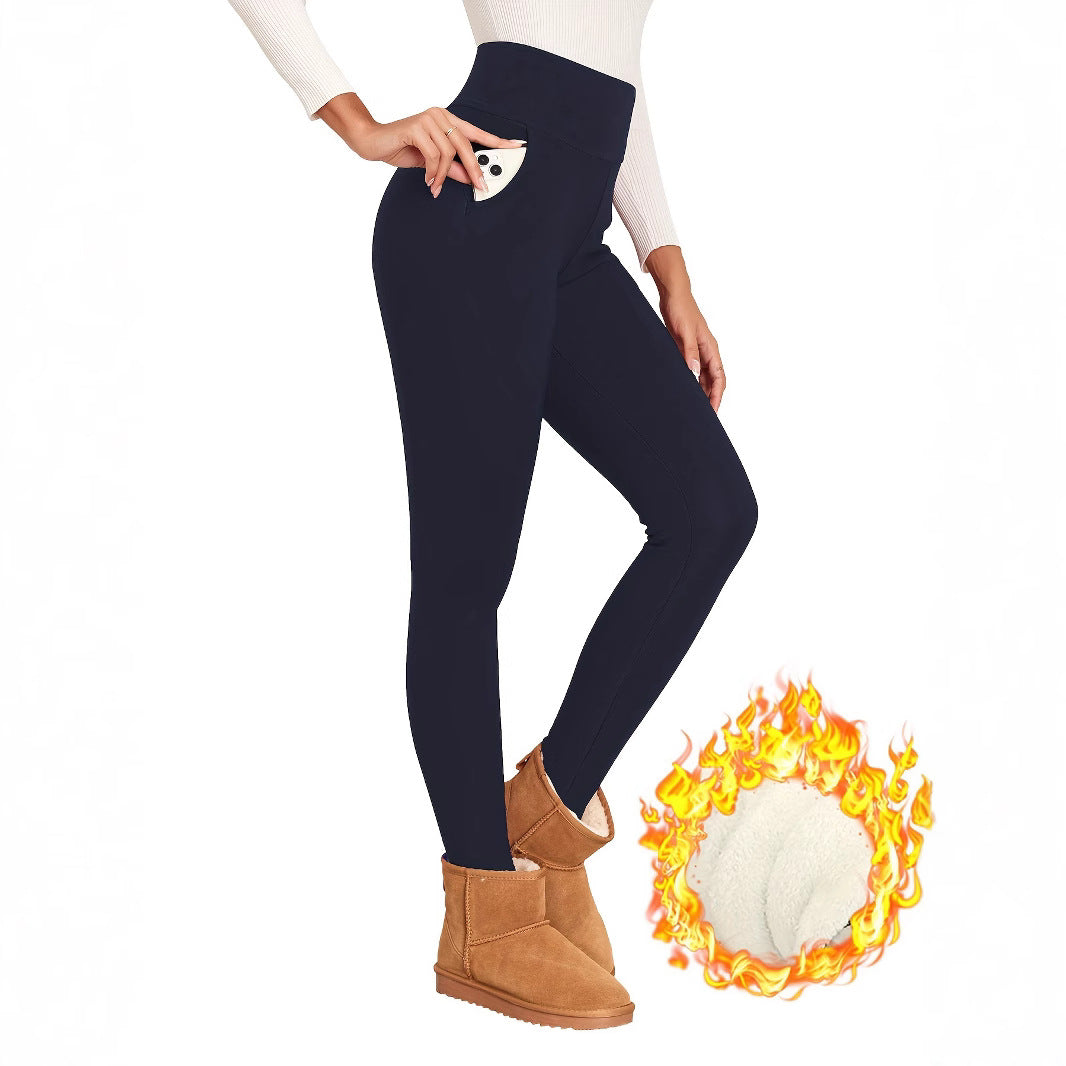 Plus Size Fleece Sports Leggings