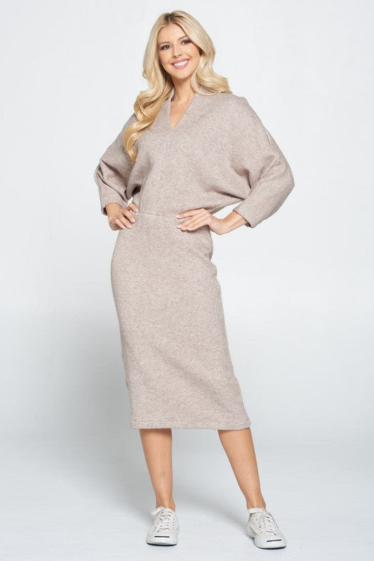 Knit Midi Dress - Composure Boutique