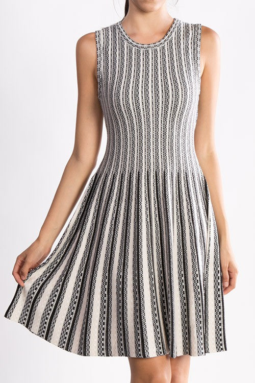 Knit Flare Dress - Composure Boutique