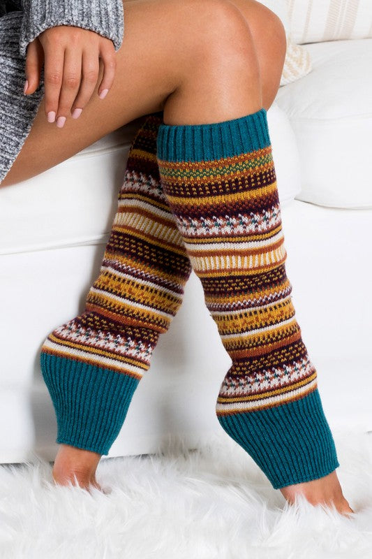 Fairisle Legwarmer Shorts (Style 9) - Composure Boutique