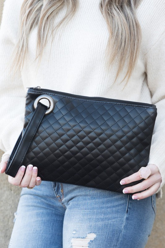 Quilted Wristlet Bag - Composure Boutique