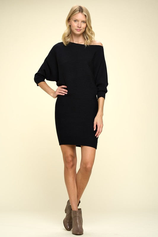 Ribbed Knit Dress - Composure Boutique