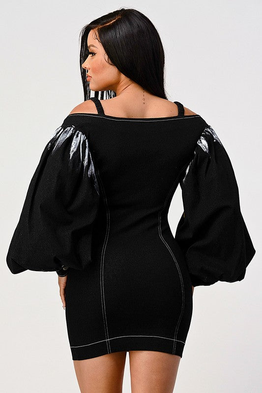 Denim Black Dress (Style 4) - Composure Boutique