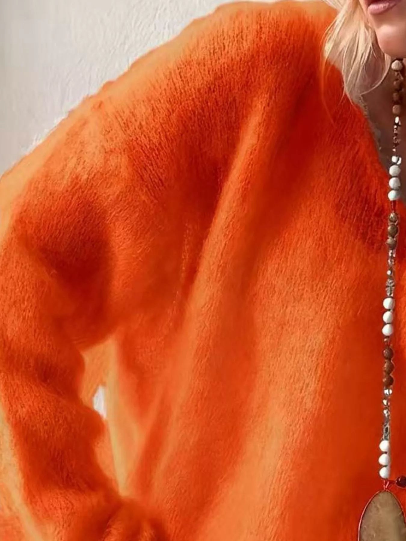 V-Neck Dropped Shoulder Sweater (Style 16) - Composure Boutique