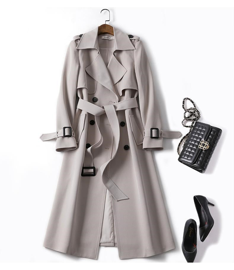 Plus Size Double Breasted Coat