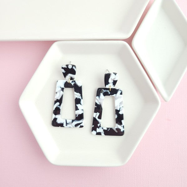 Black White Earrings - Composure Boutique