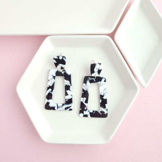 Black White Earrings - Composure Boutique