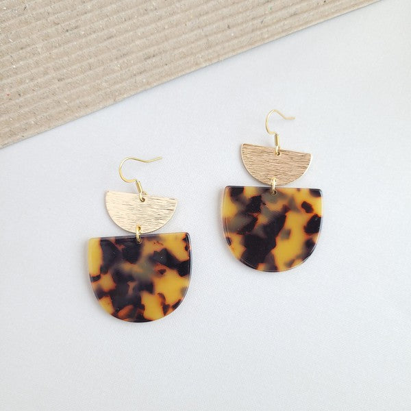 Harper Tortoise Earrings (Style 3) - Composure Boutique