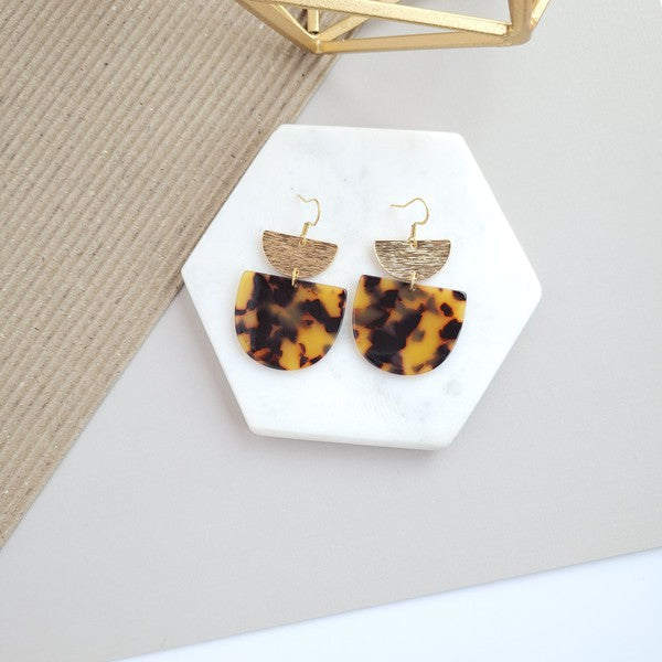 Harper Tortoise Earrings (Style 2) - Composure Boutique