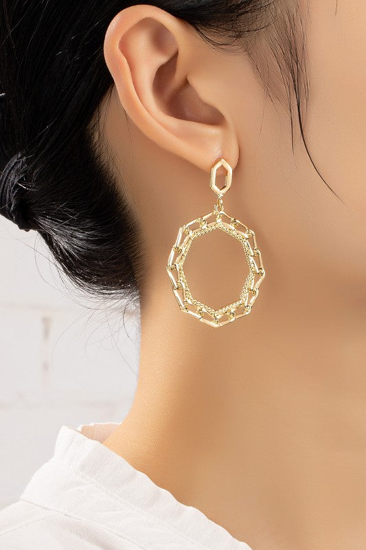 Chunky Hoop Earrings (Style 3) - Composure Boutique