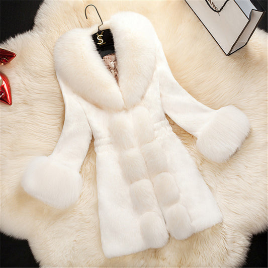 Plus Size Fur Oversized Coat