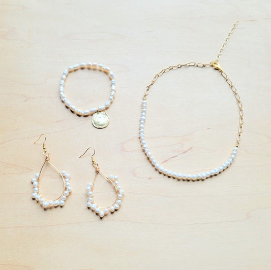 Pearl Lace Necklace - Composure Boutique