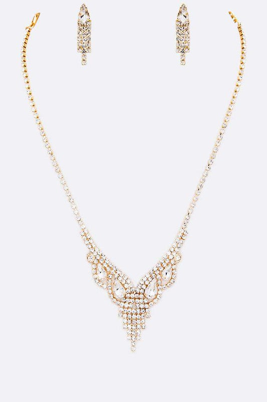 Rhinestone Lace Necklace (Style 2) - Composure Boutique