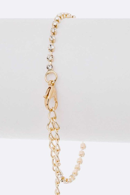 Rhinestone Lace Necklace (Style 4) - Composure Boutique