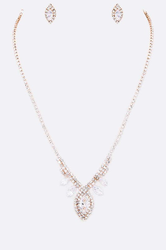 Rhinestone Lace Necklace (Style 2) - Composure Boutique