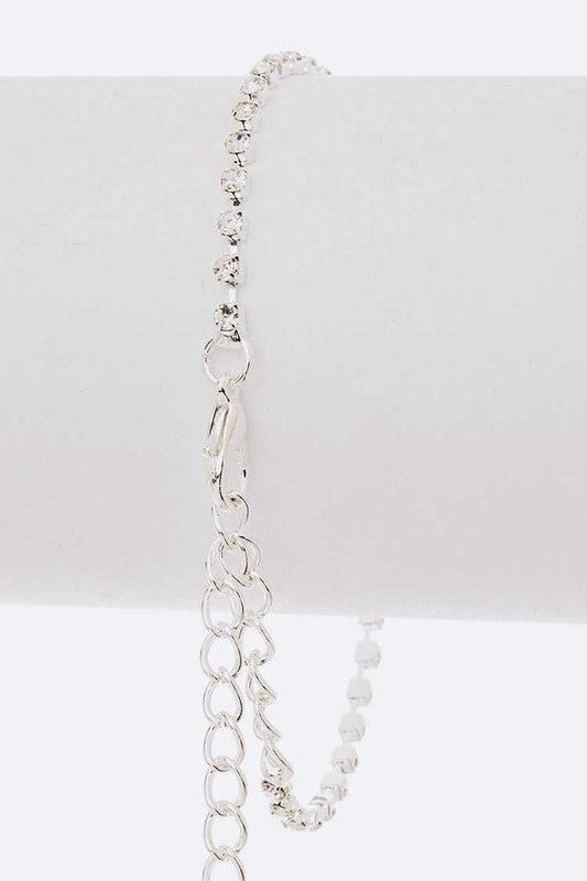 Rhinestone Lace Necklace (Style 3) - Composure Boutique