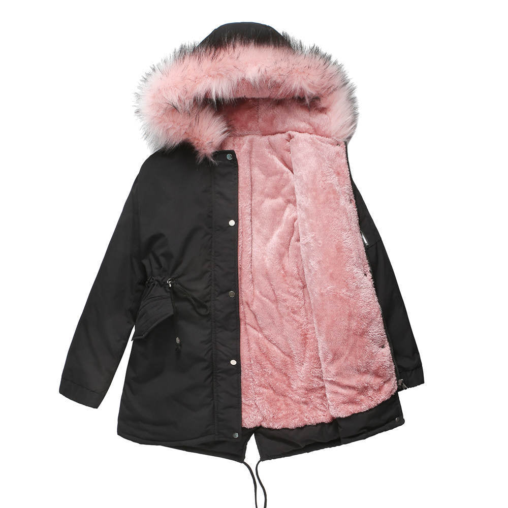 Plus Size Hooded Coat