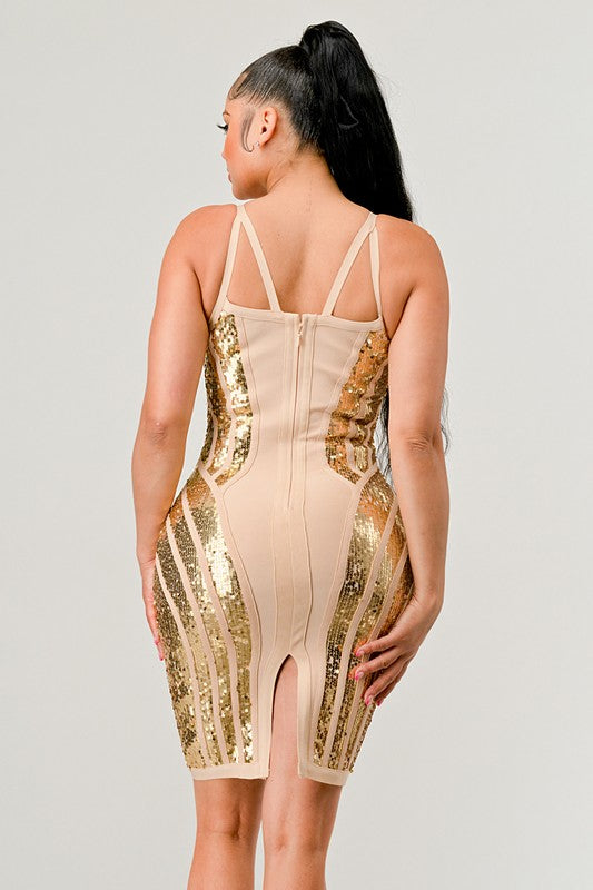 Gold Dress (Style 10) - Composure Boutique