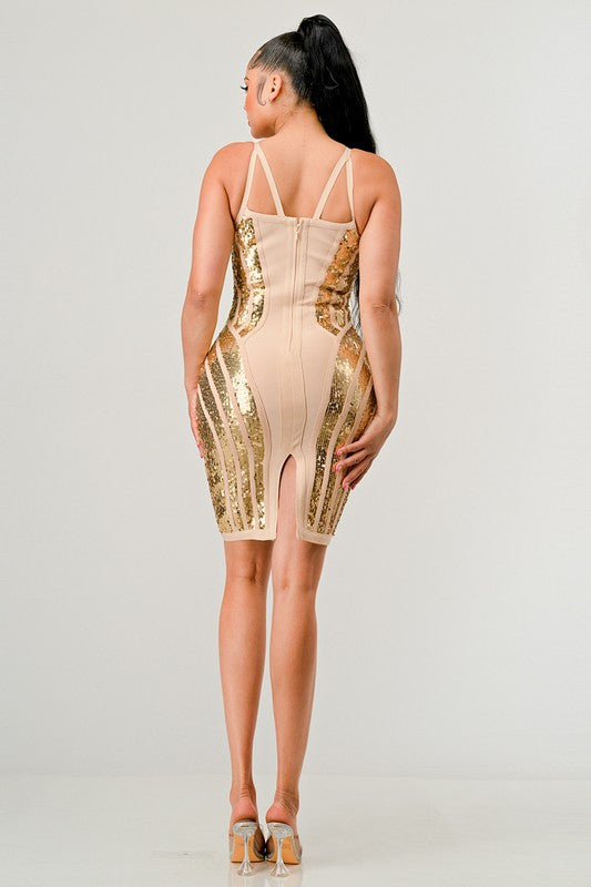 Gold Dress (Style 9) - Composure Boutique