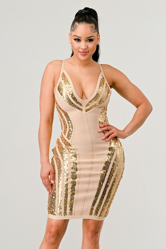 Gold Dress (Style 4) - Composure Boutique