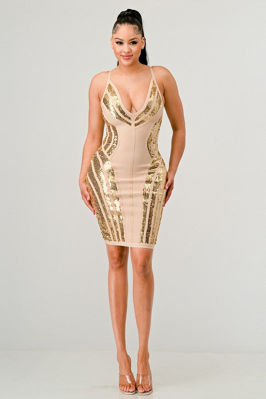 Gold Dress - Composure Boutique