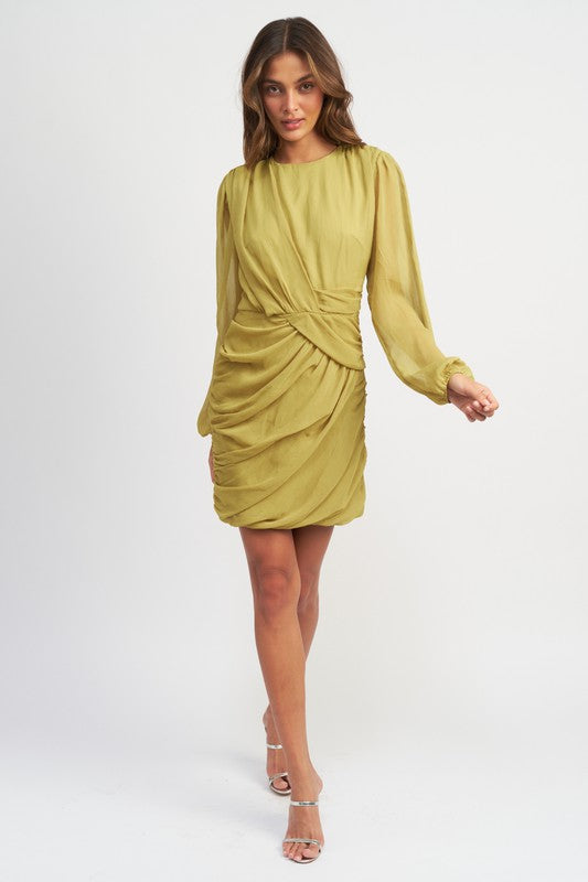Ruched Mini Dress (Style 2) - Composure Boutique