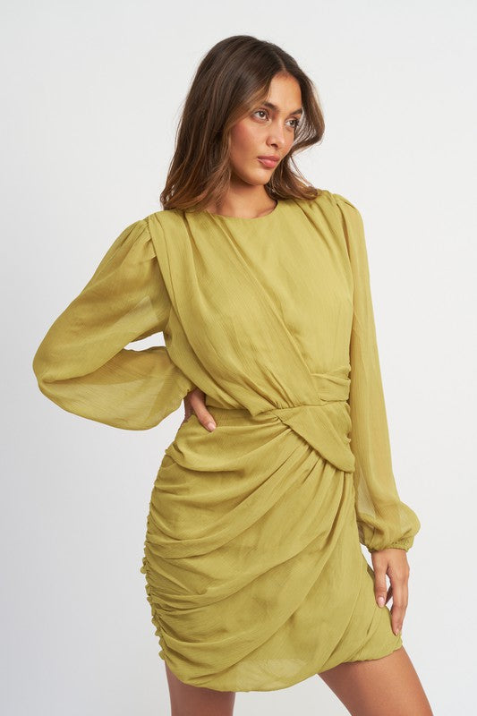 Ruched Mini Dress (Style 3) - Composure Boutique