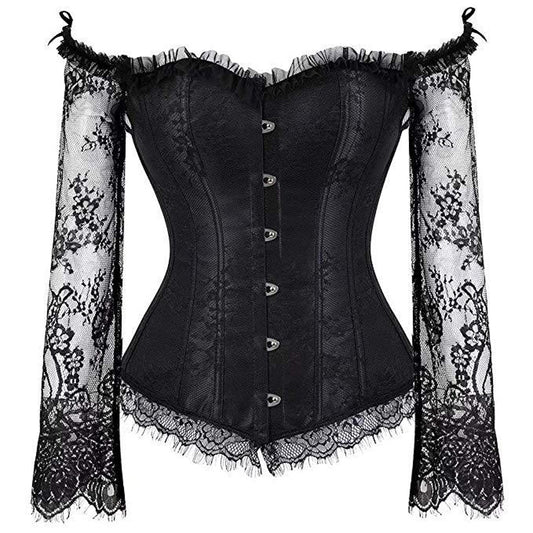 Plus Size Corset Lace Top