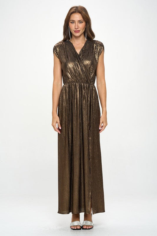 Maxi Metallic Dress - Composure Boutique