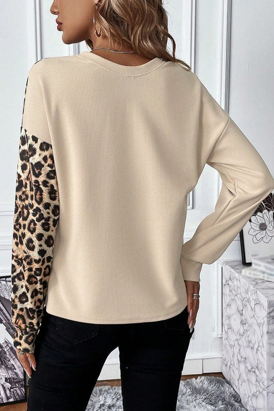 Leopard Knit Top - Composure Boutique