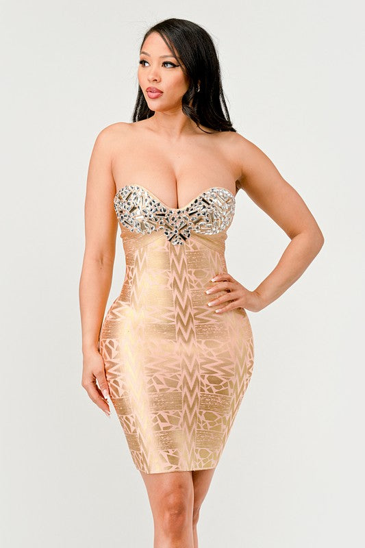 Gilded Glamour Dress - Composure Boutique
